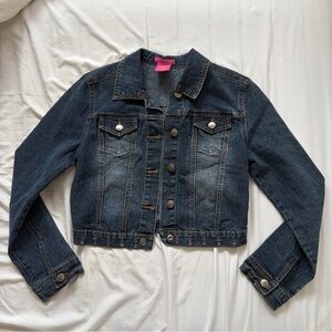 Y2K women’s Dark Blue Denim Jacket - Brand Unknown